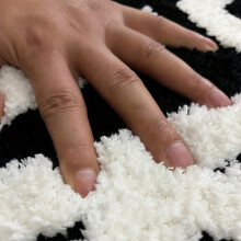 Söt halkfri badrumsmatta av superfin fiber - vattenabsorberande, för badrum, sovrum, kök, badkarsinredning