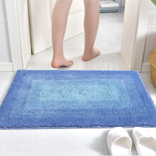 Tapis de salle de bain à poils longs ultra doux, envers en caoutchouc antidérapant, lavable en machine, très absorbant pour une utilisation