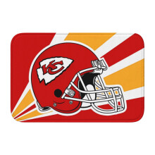 Tapis d'entrée multifonctionnel KC Chiefs Hem Mat pour une utilisation intérieure et extérieure, compatible avec la décoration KC Chiefs - Tapis