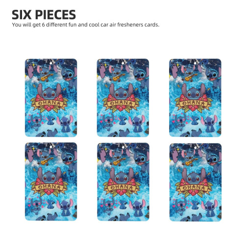 Αρωματικά χώρου αυτοκινήτου Stitch6pcs με άρωμα λεβάντας, αρωματικό αυτοκινήτου για 1