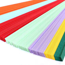 Pnellth 1080pcs Origami Star Lucky Star Paper Strips Solid Color Origami Projects Crafts for School Kindergarten
