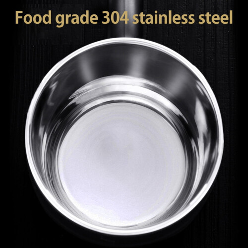 Tazza da caffè in acciaio inox 304 da 400 ml, con coperchio e manico, a doppia parete, riutilizzabile e resistente per caffè e tè caldi e freddi, 2
