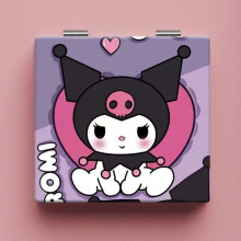 Kawaii Sanrio -meikkipeilit, Hello Kitty, sarjakuva, kaksipuolinen peilikehys, PU-nahkasuojus, taittuva MiNi-peililahja