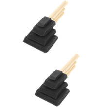 6 Sets Paint Brush Wooden Handle Foam Sponge Brush Portable Painting Crafts Tools