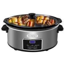 7-Quart Programmable Slow Cooker with Keep Warm, Digital Timer - Great for Family Meals, Serves 8+