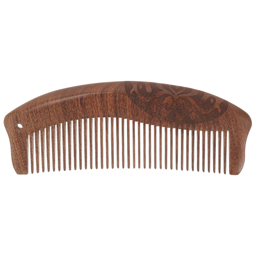 Unisex Eease Handmade Sandalwood Fine Tooth Comb For Detangling And Styling Hair