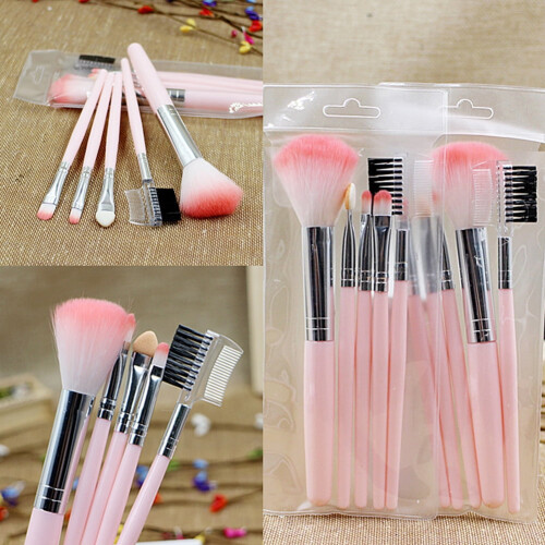 Happydeer 5Pcs Eye Shadow Foundation Eyeliner Eyelash Lip Makeup Brushes Cosmetic Tools 2