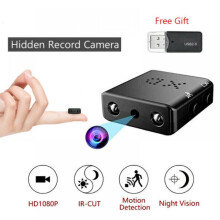 Smallest Camera, XD Mini Camera Video Recorder with Night Vision, Motion Detection, Compatible with Home Office Security Indoor Outdoor Car Dash