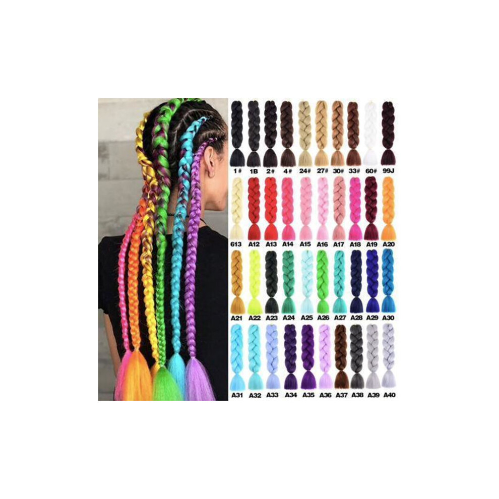 Jumbo braids, Ombre braids, Rasta braids - 30 colors Turquoise Solid color - #A27 Solid color - #A27 Turquoise