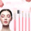 Happydeer 5Pcs Eye Shadow Foundation Eyeliner Eyelash Lip Makeup Brushes Cosmetic Tools 2