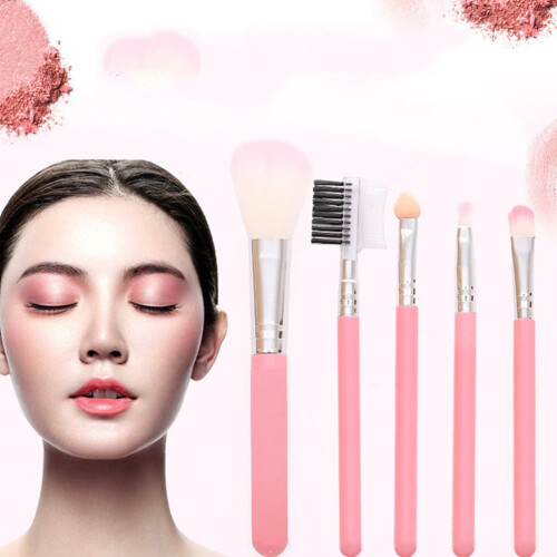 Happydeer 5Pcs Eye Shadow Foundation Eyeliner Eyelash Lip Makeup Brushes Cosmetic Tools 1