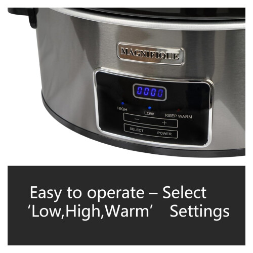 7-Quart Programmable Slow Cooker with Keep Warm, Digital Timer - Great for Family Meals, Serves 8+ 2