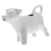 Ceramic Milk Jug White Cow Shape Pitcher for Coffee and Tea Easy Clean Kitchen Dining Use