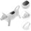 Ceramic Milk Jug White Cow Shape Pitcher for Coffee and Tea Easy Clean Kitchen Dining Use 4