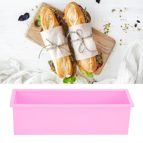 1200ML.Rectangle Silicone Soap Mold DIY Toast Mould Making Box Tool` 2