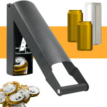 Heavy Duty Wall Mounted Can Crusher for Recycling 8oz16oz Aluminum and Plastic Bottle Smasher