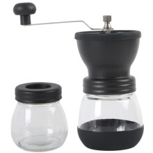Manual Coffee Grinder for Espresso with Compact Burr Design, Portable Hand Crank for Travel