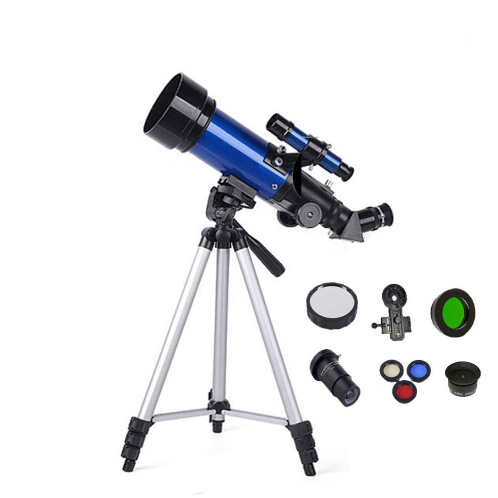 70Mm Refractor Astronomy Telescope With Resolution Optics And Tripod For Beginner Stargazing 9070919078217