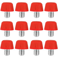 12 Pack 8mm Football Shoe Studs Replacement for Enhanced Ground Grip and Improved Stability Red