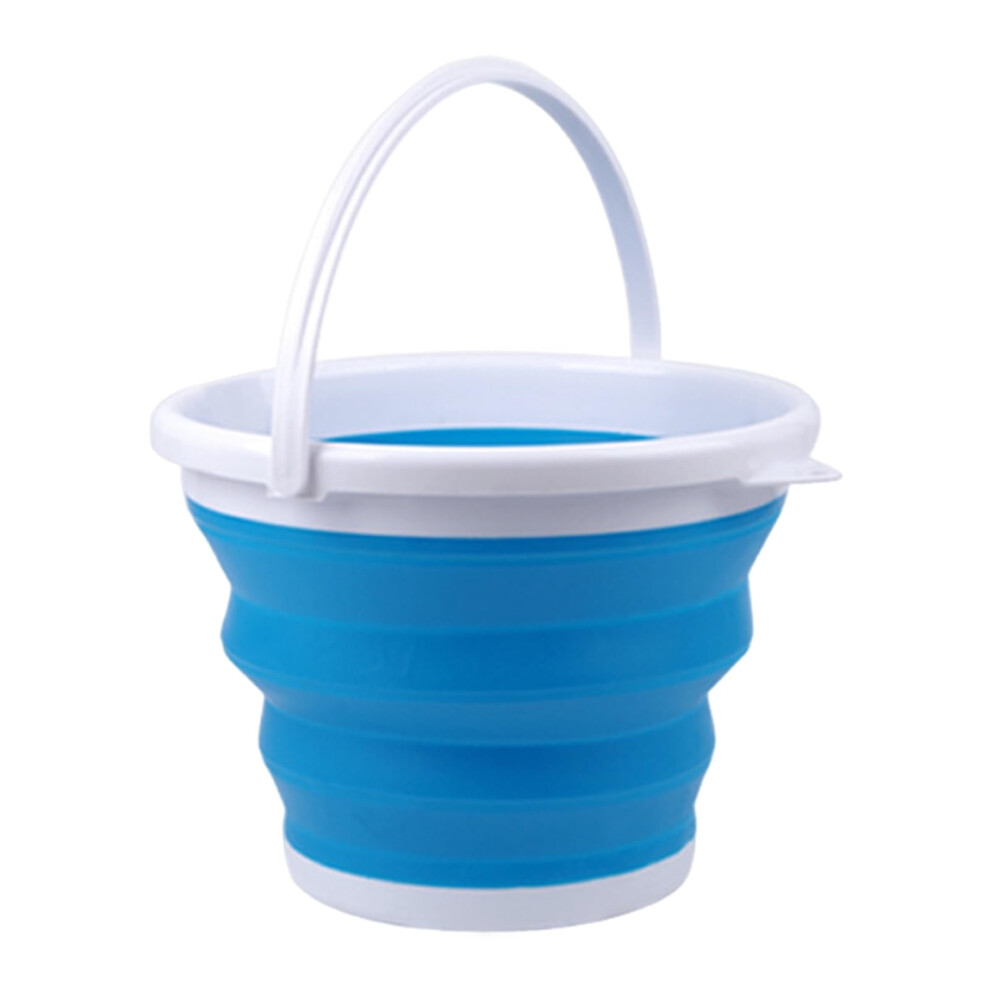 10L Collapsible Bucket With Handle, Folding Spacesaving Design For Camping, Fishing And Gardening 9113335087903