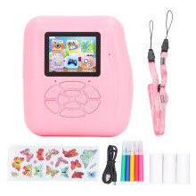 Kindvriendelijke instant printcamera, geschikt voor thermisch papier, oplaadbare batterij, HD1080P video-opname, uitbreidbare opslagruimte, creatief