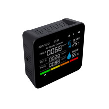 Analyseur de qualité de l'air avec 9 fonctions de détection, détecteur de CO2 portable pour la surveillance de la qualité de l'air intérieur,