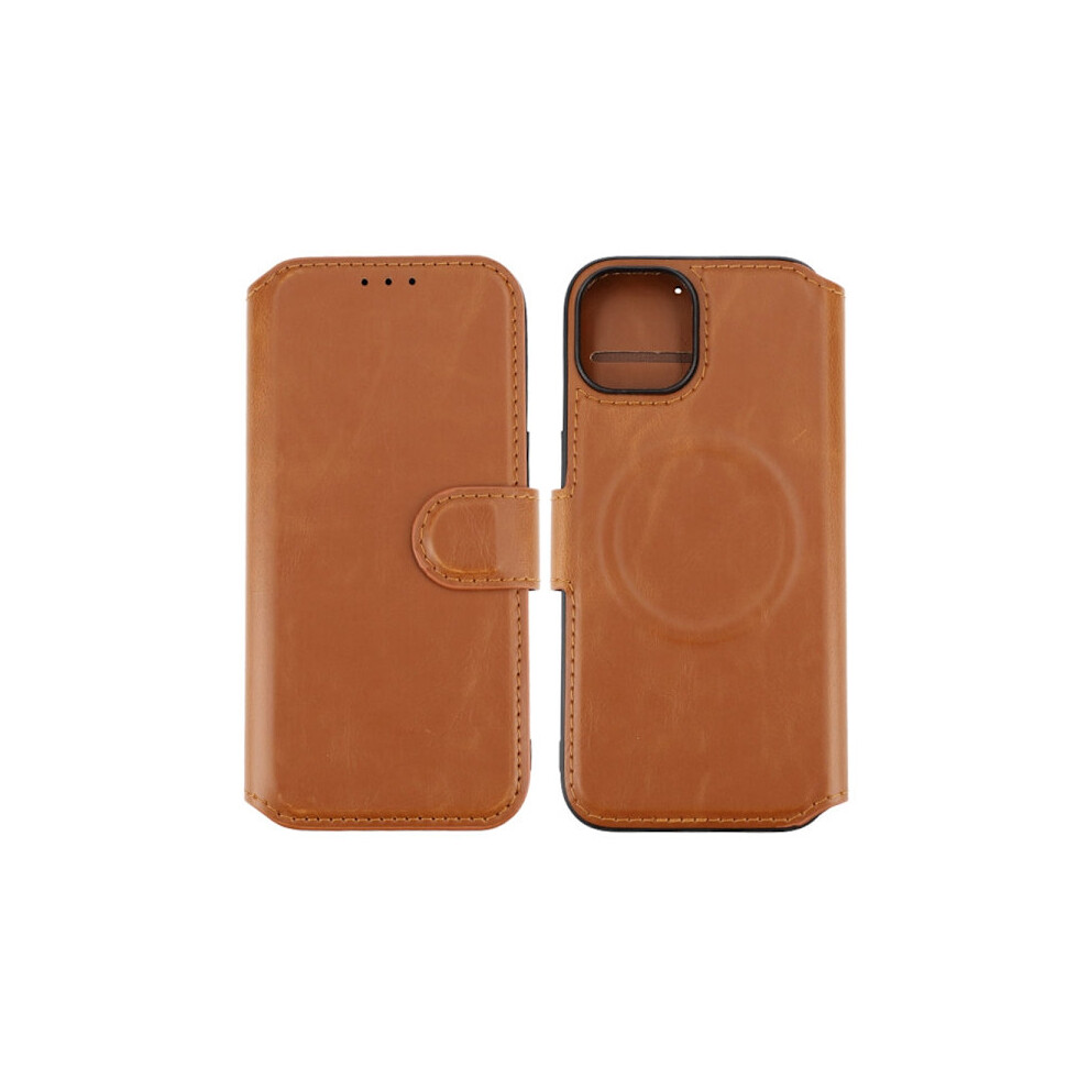 Compatible With Iphone 15 Wallet Case With Magsafe Rvelon - Brown 9110895302859