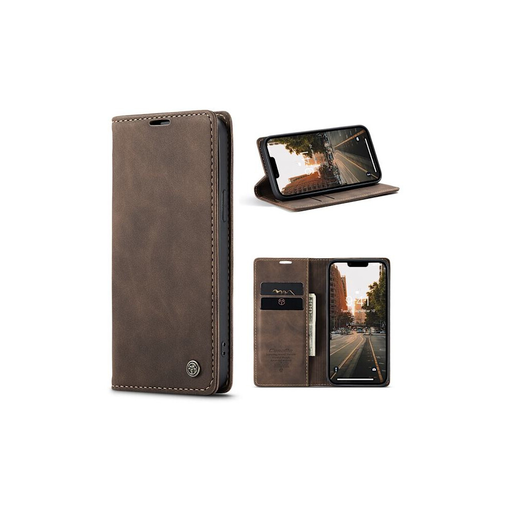 Caseme Slim Wallet Case Compatible With Iphone 15 Brown 9110895302439