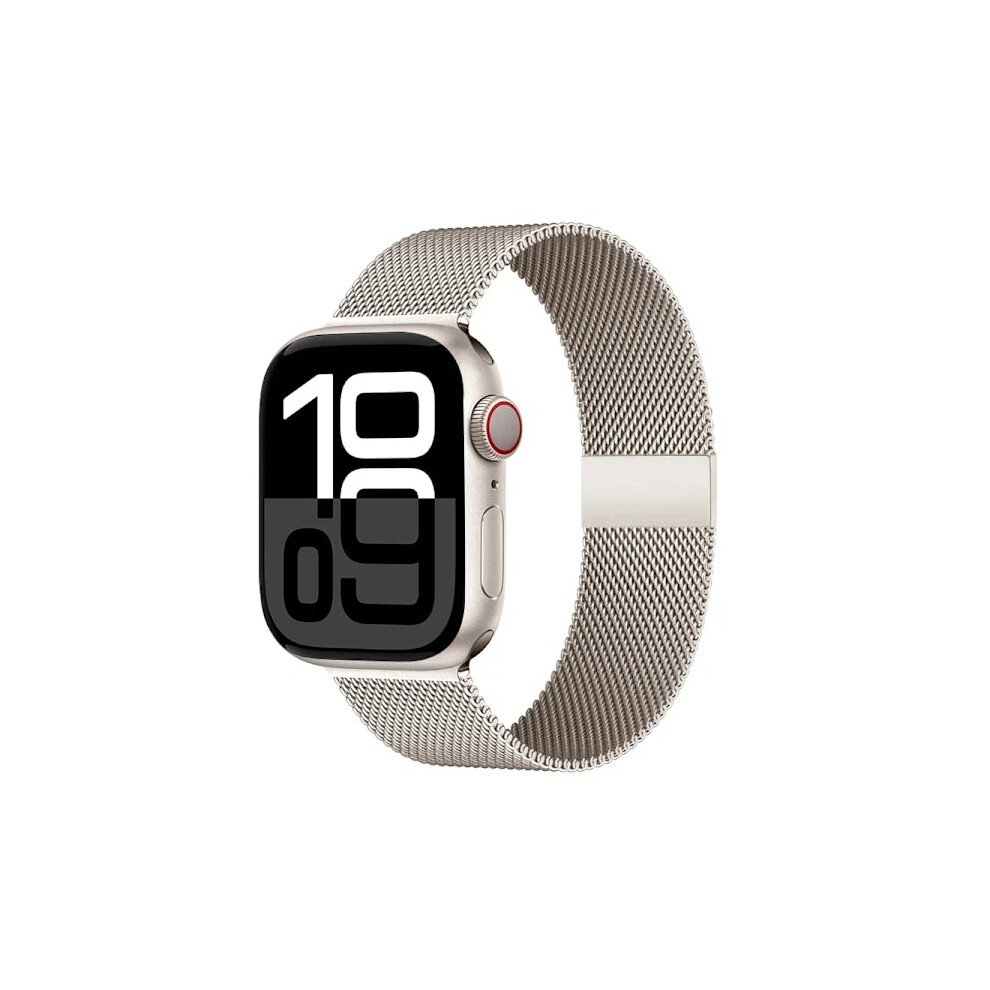 Milanese Loop Band Compatible With Apple Watch 49Mm/45Mm/44Mm/42Mm/41Mm/40Mm, Starlight Iwatch Bracelet For Series 10/9/8/7/6/5/Se/Ultra 2 9110895302798