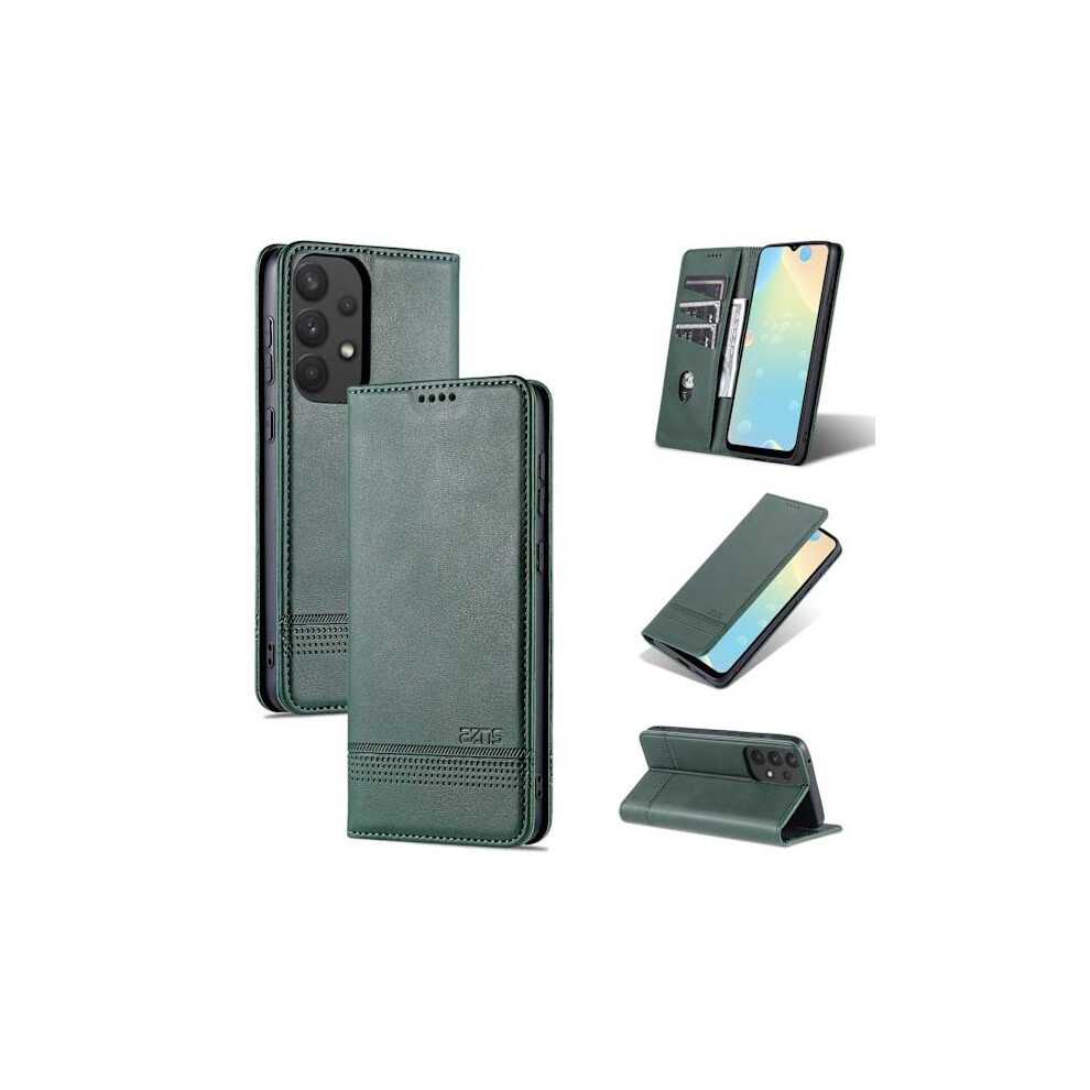 Compatible With Samsung Galaxy A53 5G - Well-Made Yazunshi Wallet Case Dark Green 9110895302651