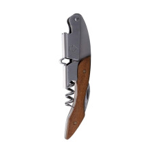 Stainless Steel Wine Opener with Ergonomic Grip, Multifunctional Corkscrew Tool for Wine Bottles