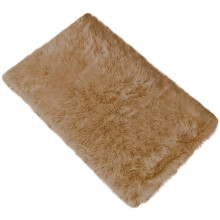 SUSHANG Small Rugs for Bedroom Fluffy Rug for Bedroom Wool Imitation Sheepskin Rugs Non Slip Bedroom Shaggy Carpet Mats
