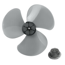 16 Inch 3-Leaf Plastic Fan Blade Replacement Compatible with Standing, Pedestal, Floor, Wall, Table Electric Fans – Lightweight, Easy Install, Low