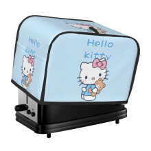 2 Slice Toaster Covers Wide Slot Decorative Reusable Bread Machine Cover Protection Hello Kitty Cartoon Bread Toaster Oven Dustproof Cover
