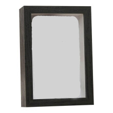 Estbridge Shadow Box Frame with Linen Back - Real Glass Push Pins Included Sturdy Rustic Memory Display Case of Flower Wedding Tickets and 3D Item