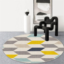 Office Chair Mat for Carpet Floors with Reinforced Edge and Artistic Pattern, 60cm E
