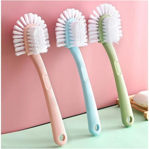 FiveSided Shoe Cleaning Brush with Soft Bristles, 360 FullAngle MultiFunctional Tool – Blue 2