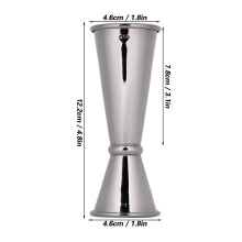 304 Edelstahl-Barlöffel 30 ml/60 ml Cocktail-Messwerkzeug Schwarz