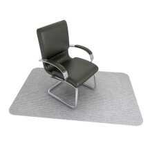 Office Chair Mat for Carpet with NonSlip Rubber Backing, Floor Protector, Grey 90x140cm