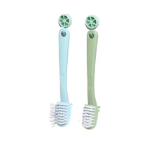 2pcs FiveSided Shoe Cleaning Brush, MultiSurface Deep Cleaner, Safe for All Materials with Ergonomic Grip