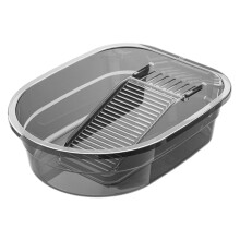 Washboard Basin 17x13x5 Inch Heavy Duty PET Hand Wash Board with NonSlip Base and Hanging Hook