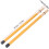 Drum Brushes and Bamboo Drumsticks Set 2Pcs with Ergonomic Handle for Jazz Kit and Ensemble 2