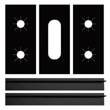 Stove Protector and Cover Set, Oil Stain Resistant, Easy to Clean Stove Guard for Kitchen