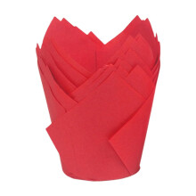 50Pcs Greaseproof Tulip Cupcake Liners Elegant Muffin Cups for Wedding Birthday Party Baking