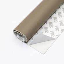 Khaki SelfAdhesive Leather Patch 19x10in Waterproof for Furniture Couch Car Seats