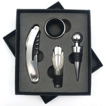 Wine Opener Set with Stainless Steel Corkscrew, RustProof Gift Box for Home Bar and Restaurant Use
