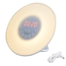 Analog sunlight wake-up lamp clock alarm clock LED night light bedside lamp
