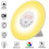 Analog sunlight wake-up lamp clock alarm clock LED night light bedside lamp 8