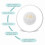 Analog sunlight wake-up lamp clock alarm clock LED night light bedside lamp 3