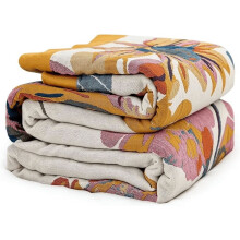 Boho Cotton Throw Blanket 60''x80'', Soft Lightweight Blanket for Couch, Bed, Travel, Picnics, Home Decor